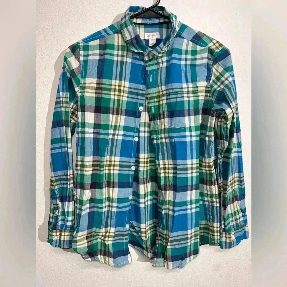 Cat And Jack NWOT‎ Boys/Teen Size 12-14 Long Sleeve Button Up Shirt- Formal